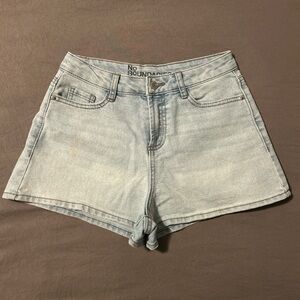 No Boundaries Sky Blue Jean Shorts